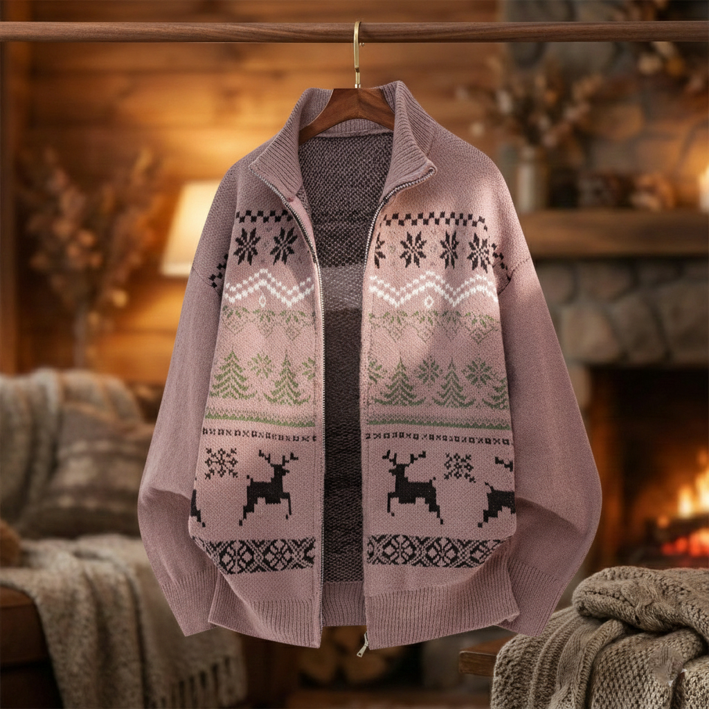 Alpine Wool Zip Cardigan