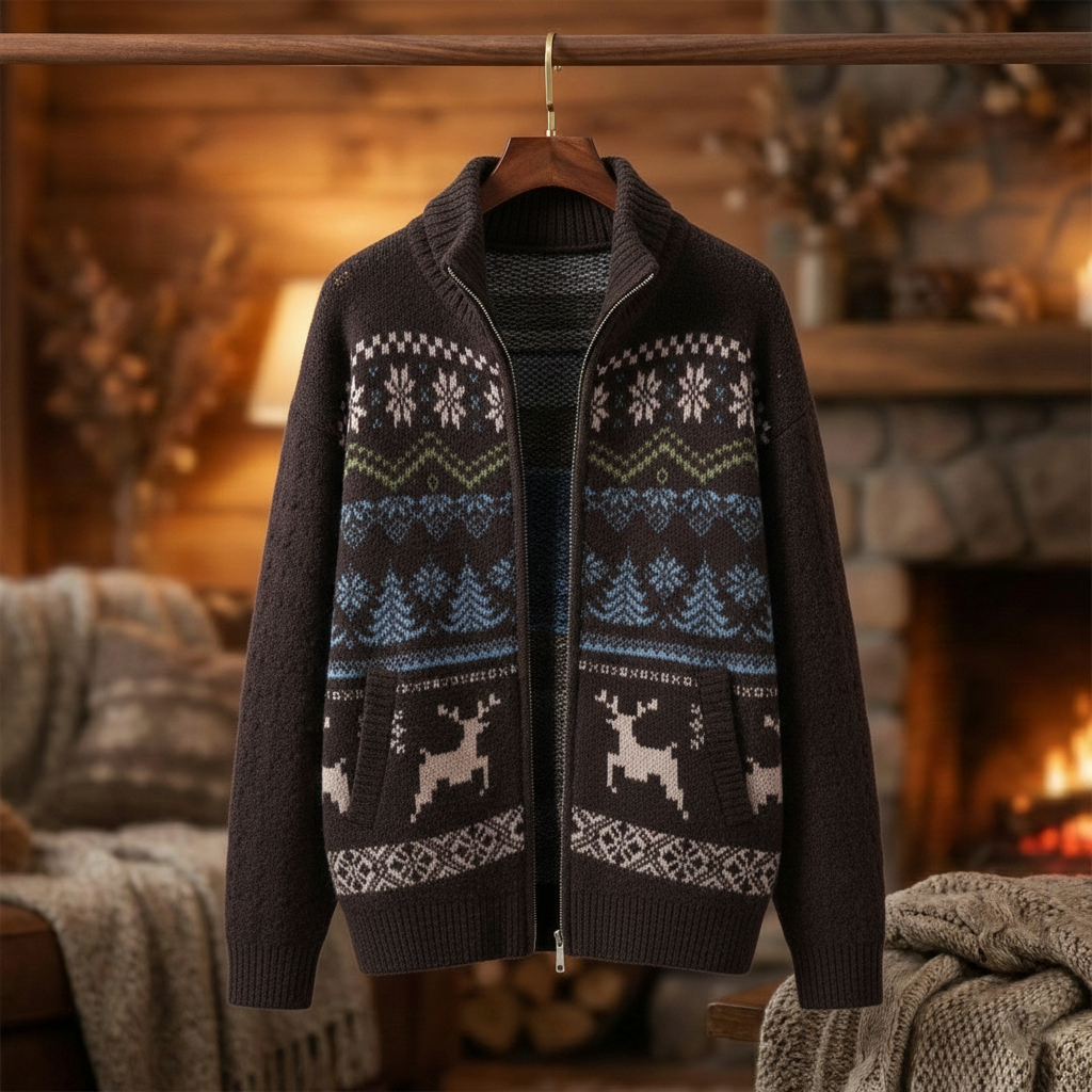 Alpine Wool Zip Cardigan