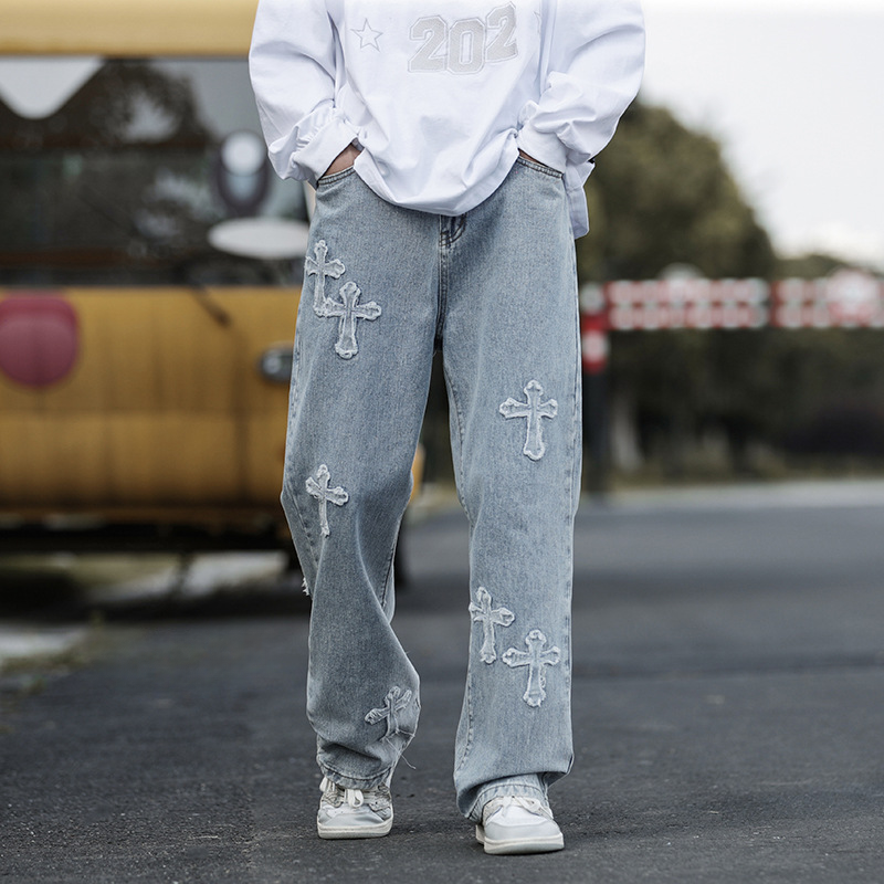 Rebel Cross Denim Jeans