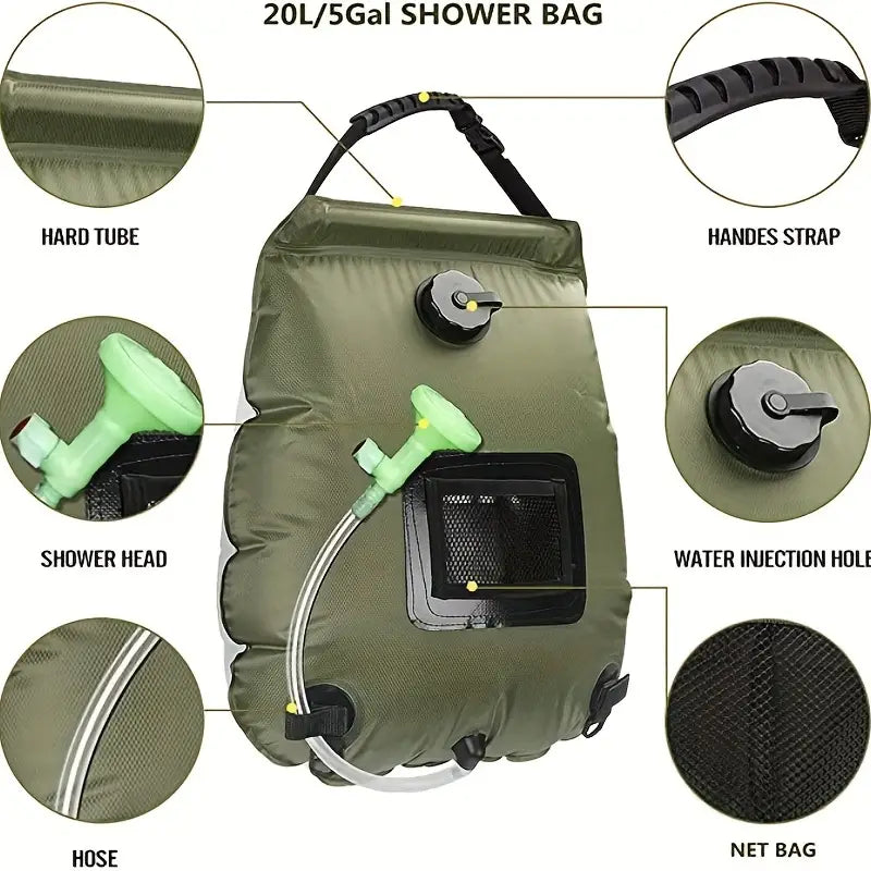 SolarFlex Outdoor Shower Bag
