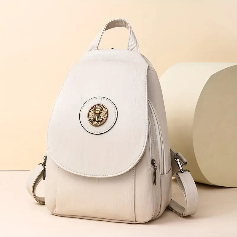 Heritage Crest Leather Backpack
