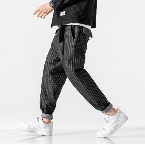 Theo Pinstripe Workwear Pants
