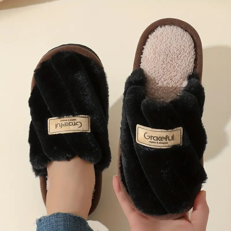 GraceFul Faux Fur Slides