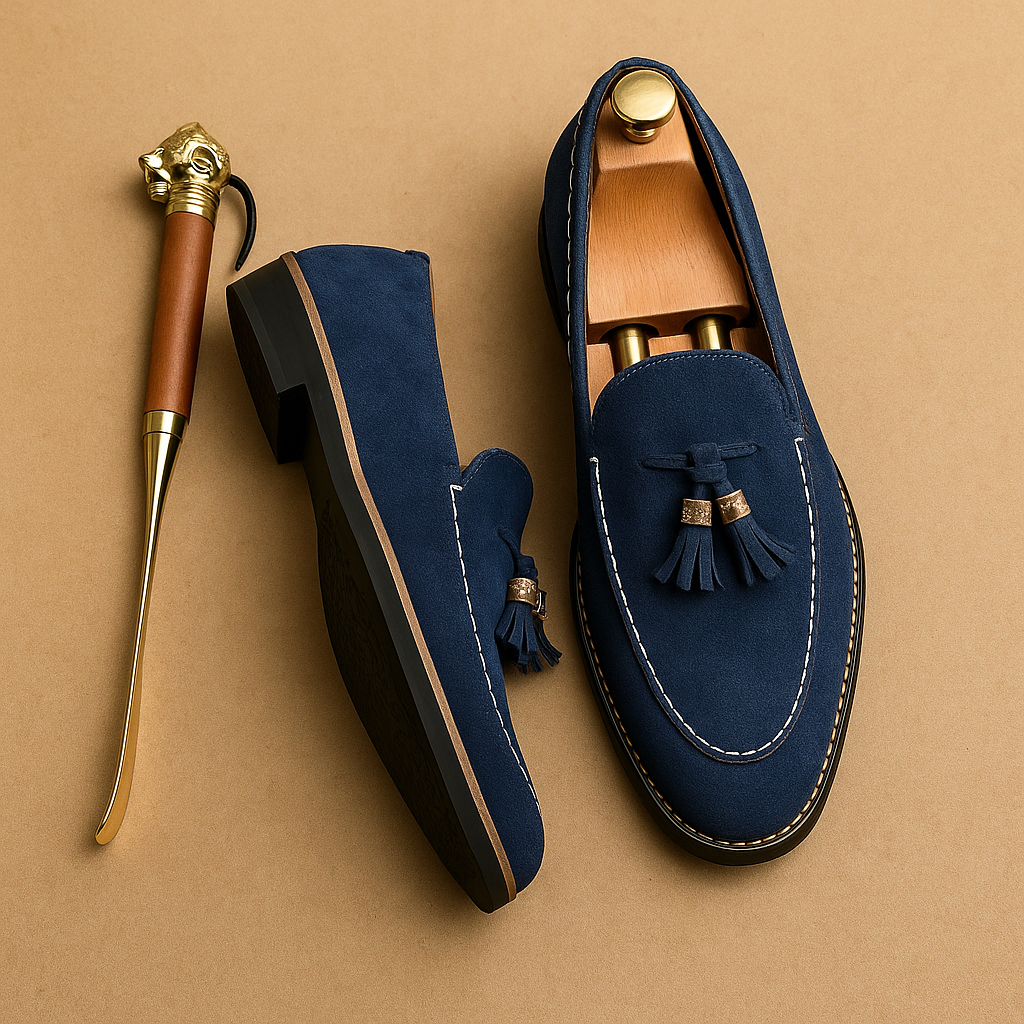 LuxeSuede Italian Loafers