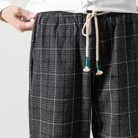 Hudson Plaid Joggers