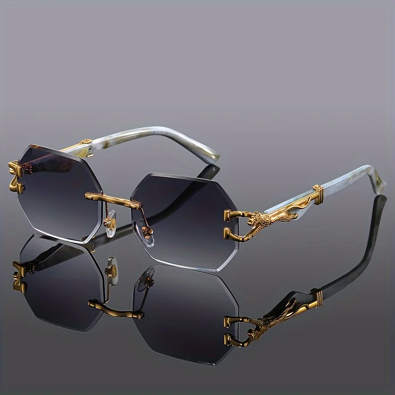 Noir Gold-Plated Polarized Sunglasses