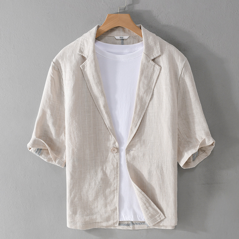Hudson 3/4 Sleeve Linen Shirt