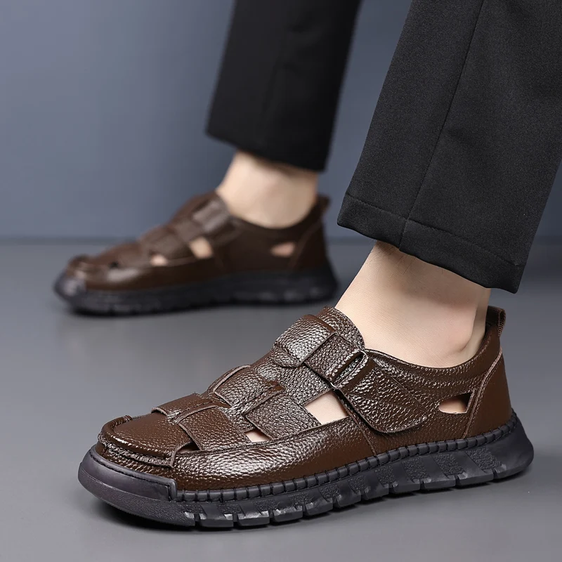 ELLE Leather Sandals
