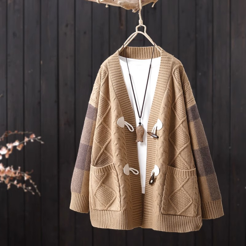 Florence Oversized Heritage Cardigan