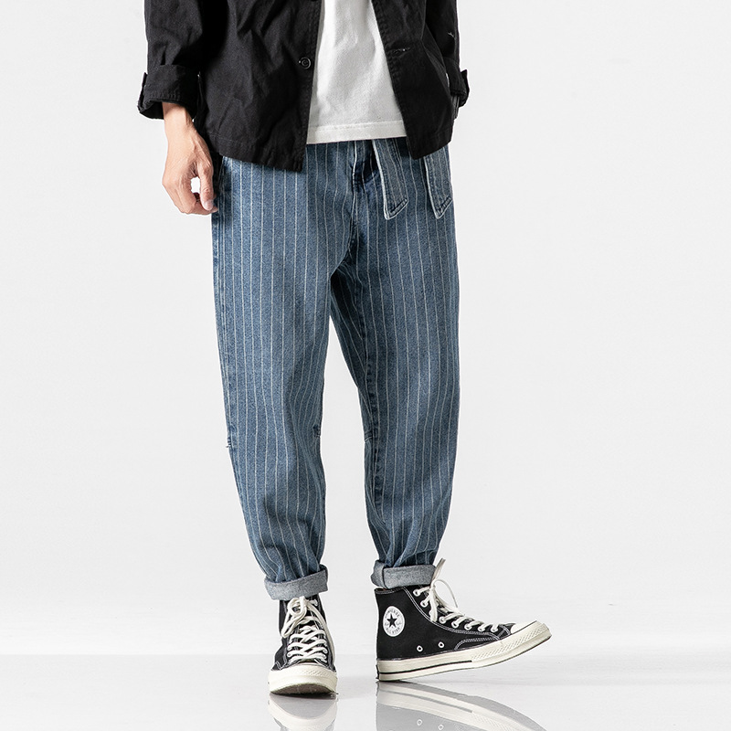Theo Pinstripe Workwear Pants