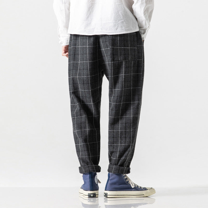 Hudson Plaid Joggers