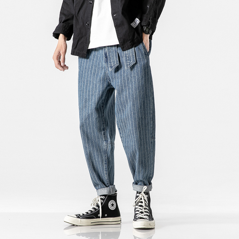 Theo Pinstripe Workwear Pants