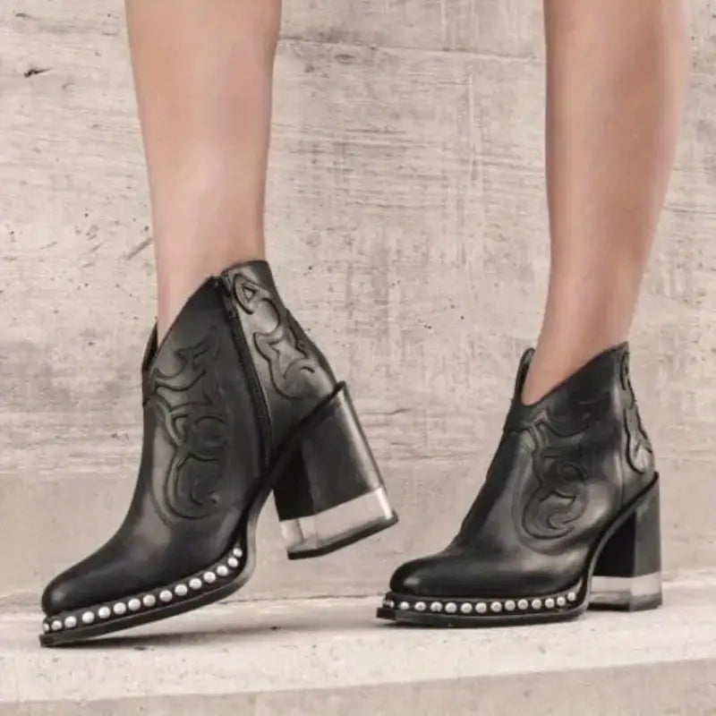 Saddlebrook Leather Ankle Boots