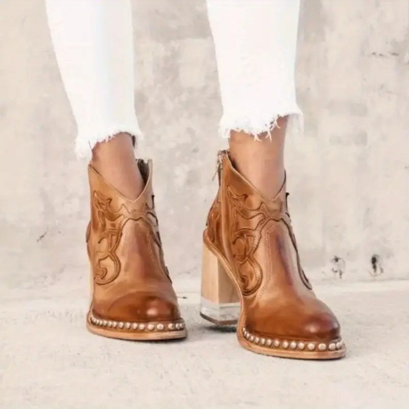 Saddlebrook Leather Ankle Boots