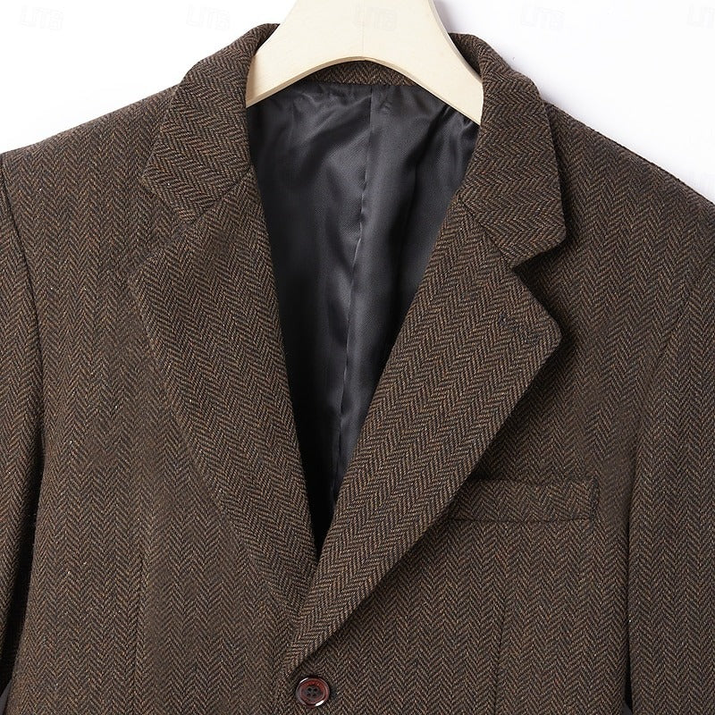 Herringbone Wool 3-Piece Suit