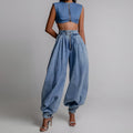 Skyfade High-Waist Balloon Denim
