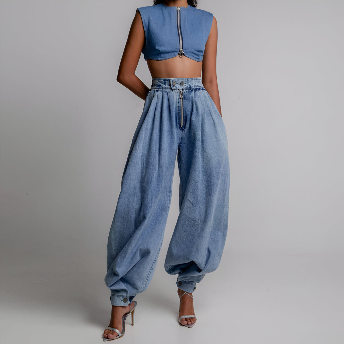 Skyfade High-Waist Balloon Denim