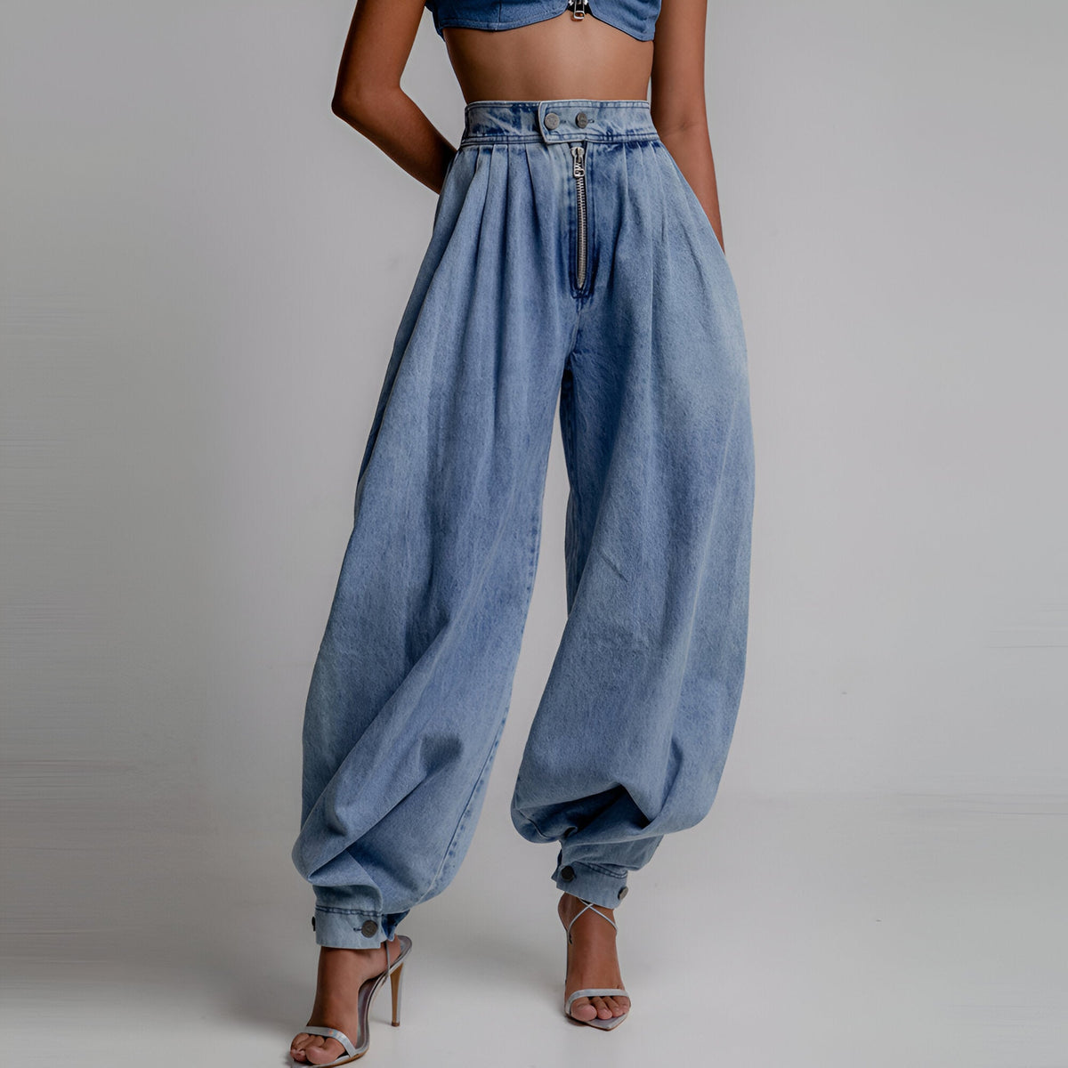 Skyfade High-Waist Balloon Denim