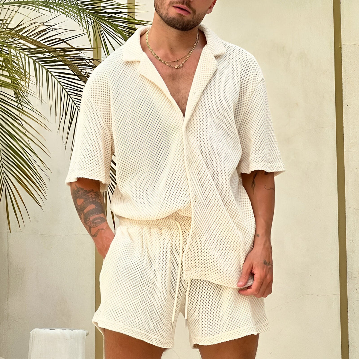 Waffle Breeze Knit Set